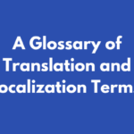 A glossary of localisation terms